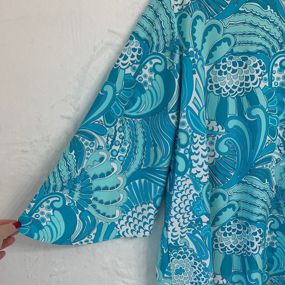 Jude Connally Daniella Jude Cloth Top in Enchanted Sea Sz XL - Picture 6 of 12